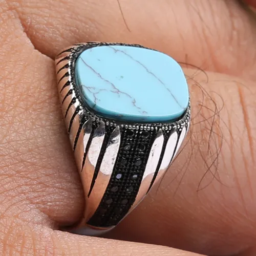 انگشتر نقره فیروزه