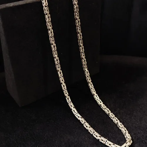 گردنبند نقره مردانه