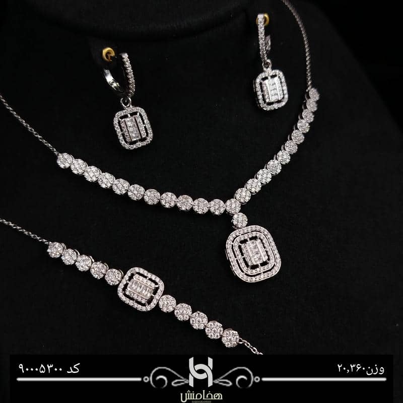 ست نقره زنانه کد 90005300
