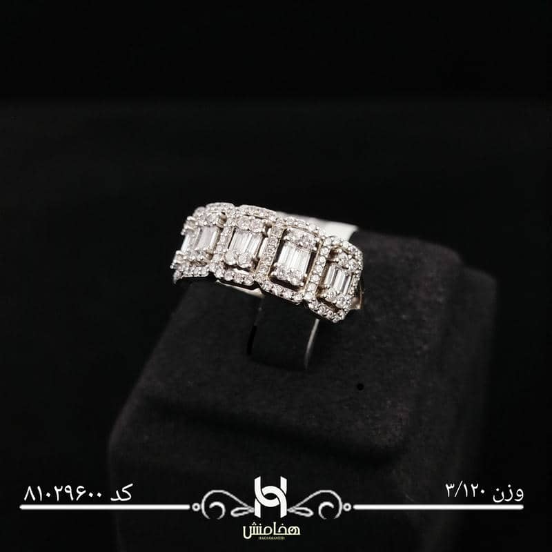 انگشتر نقره زنانه نگین کاری کد 81029600