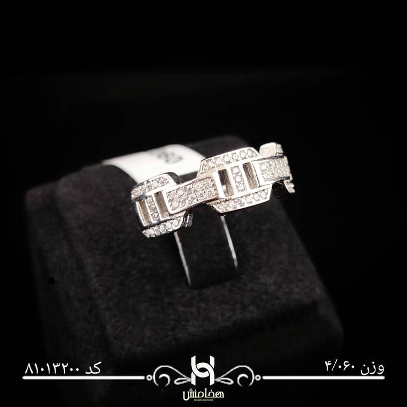 انگشتر نقره زنانه نگین کاری کد 81013200