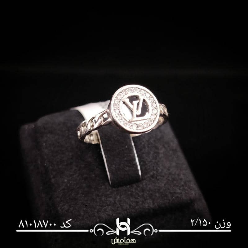 انگشتر نقره زنانه نگین کاری کد 81018700