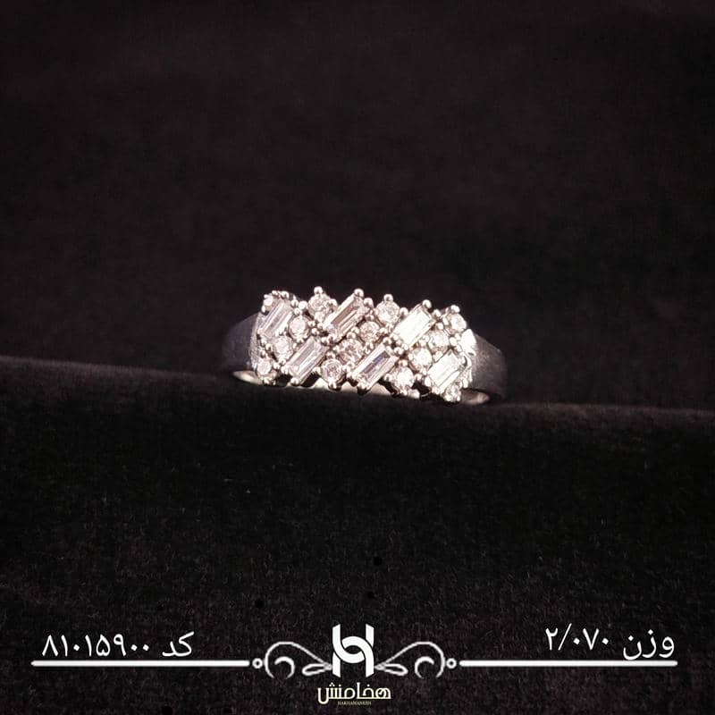 انگشتر نقره زنانه نگین کاری کد 81015900