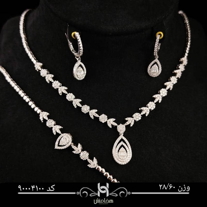 ست نقره زنانه کد 90004100