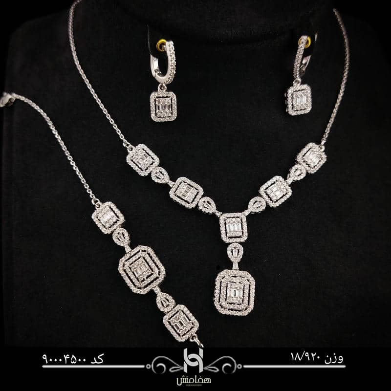 ست نقره زنانه کد 90004500