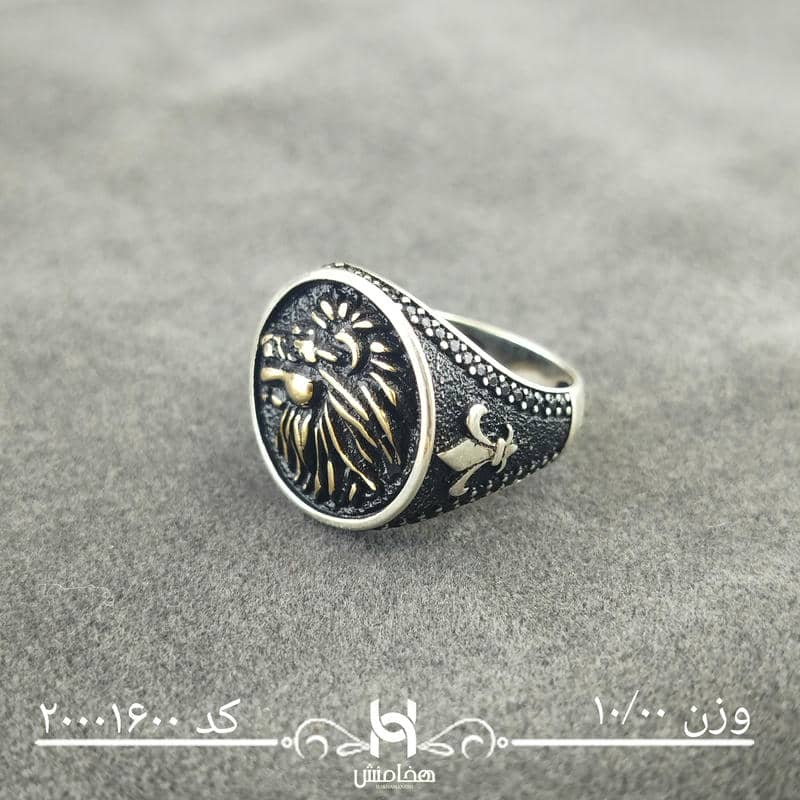 انگشتر نقره مردانه آرین کد 20001600